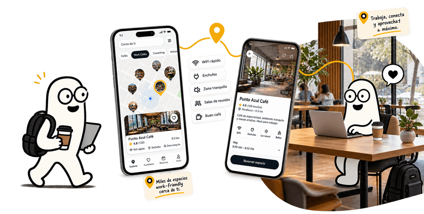 Workcofy — encuentra espacios work-friendly cerca de ti