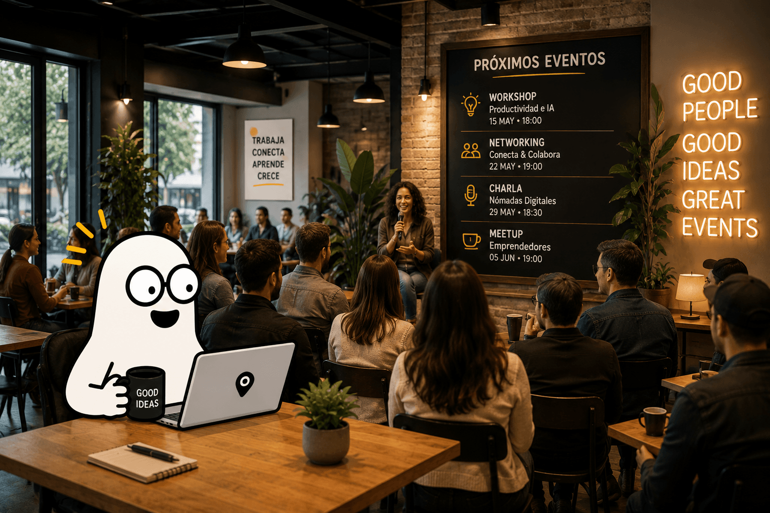 Un evento en un espacio Workcofy